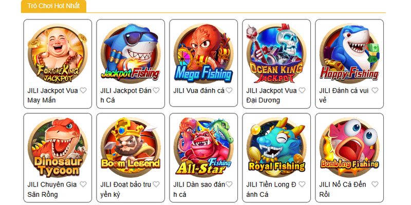 Giới thiệu sảnh JILI bắn cá