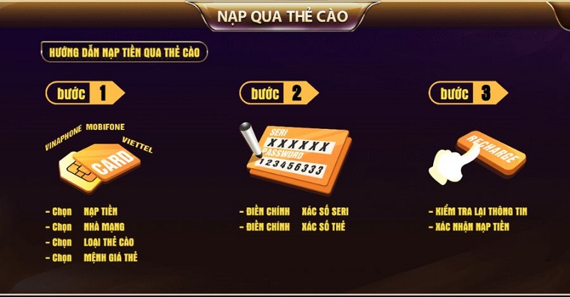 Nạp tiền TDTC qua thẻ cào điện thoại dễ dàng