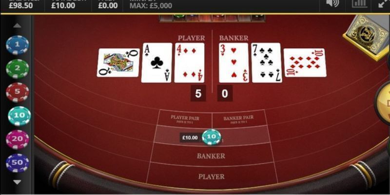 Thuật ngữ trong Baccarat TDTC.