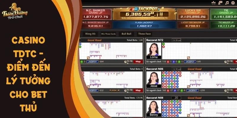 Casino TDTC sở hữu đa dạng các thể loại cá cược