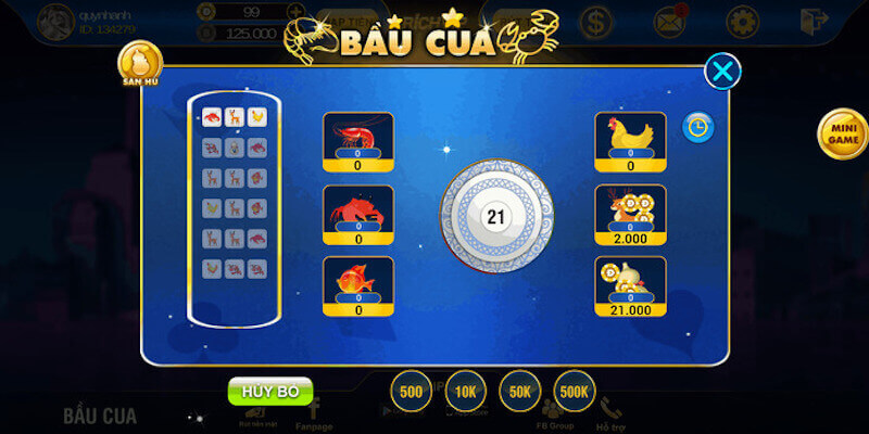 Kinh nghiệm chơi bầu cua TDTC.