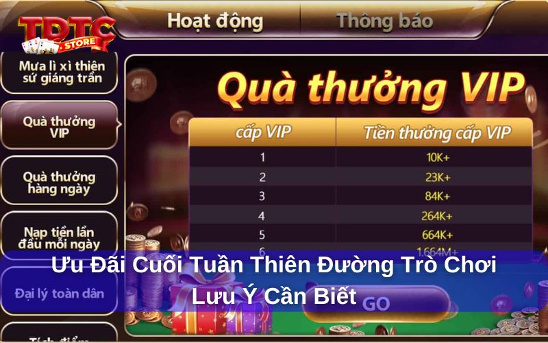 Lưu ý khi tham gia ưu đãi cuối tuần
