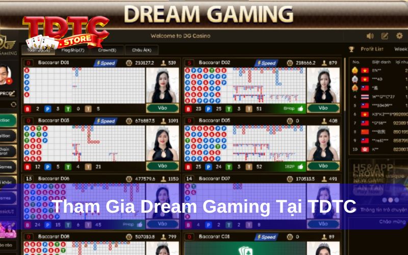 Tham gia DG Casino tại TDTC