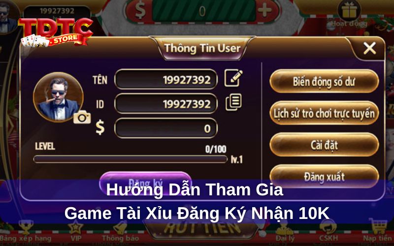 Hướng dẫn đăng ký tài khoản nhận thưởng